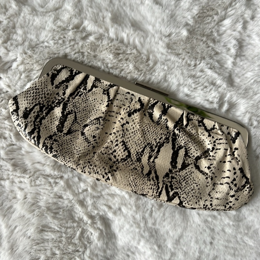Snakeskin Pattern Clutch Bag